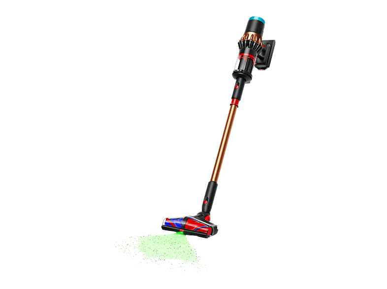 Aspirador escoba - Dyson V16 Piston Animal™, Potencia succión 315 AW, Autonomía 70 min, Antienredos, Black/Cooper