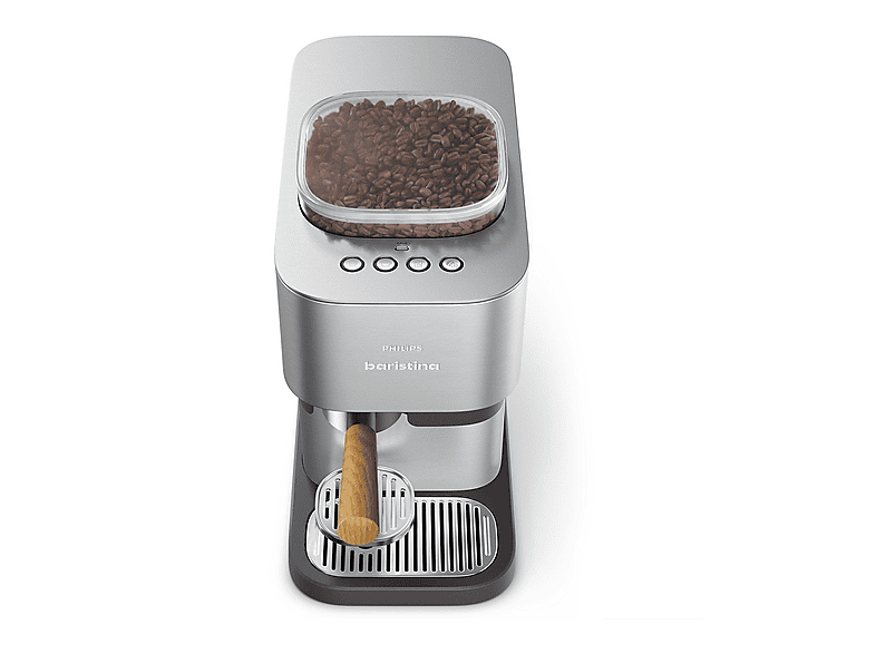 Thumbnail - PHILIPS BA500/00 Baristina Plus integriertem Mahlwerk, Espressomaschine Edelstahl/Eschenholz