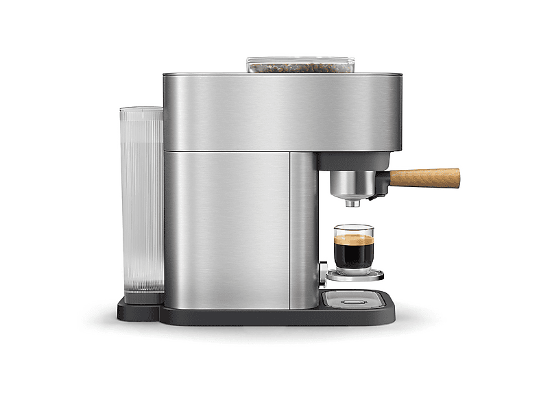Thumbnail - PHILIPS BA500/00 Baristina Plus integriertem Mahlwerk, Espressomaschine Edelstahl/Eschenholz