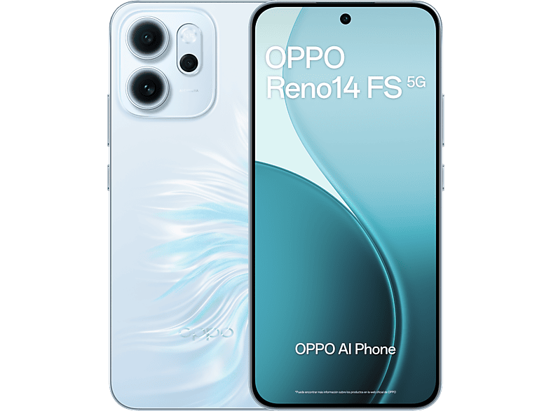 OPPO Reno14FS, Opal Blue, 512GB, 12GB RAM, 6.57 2.5D AMOLED, Snapdragon® 6 Gen 1 (4nm), 6000mAh
