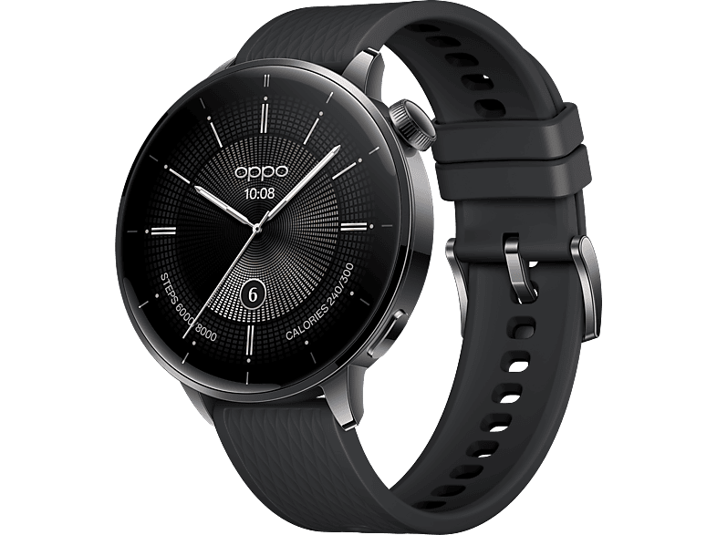 Reloj deportivo - OPPO Watch X2 Mini, 335 mm, 130mm-210mm, Acero inoxidable, +100 Modos Depotivos, Color OS 7.0 + Wear 5.0, 5ATM, Negro