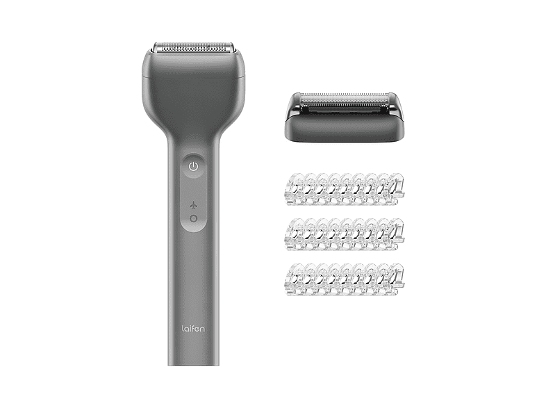 Laifen T1 Pro Aluminium Nass- und Trockenrasierer (Akkubetrieb, Space Grau, 1-Klingensystem (Rasierer oder Trimmer))