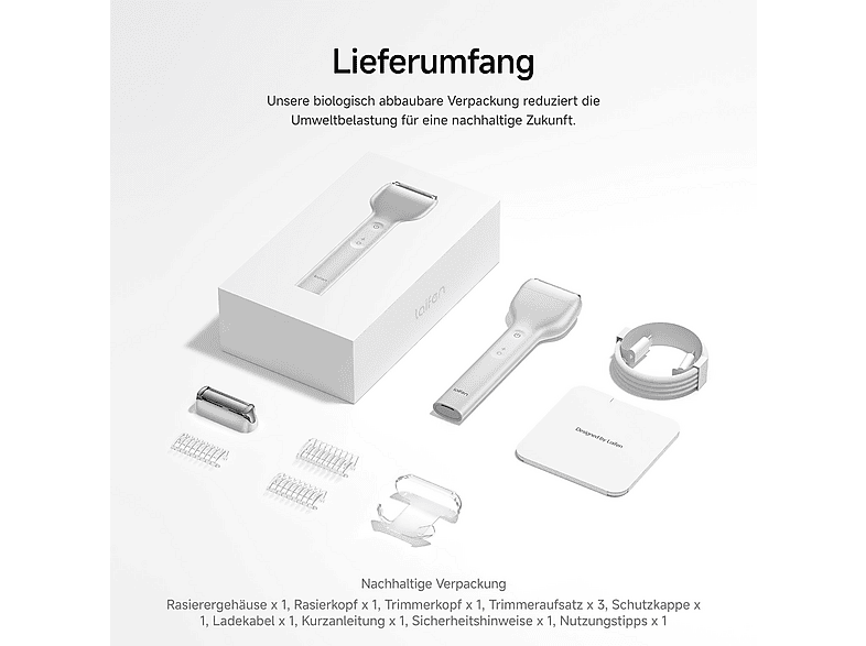 Laifen T1 Pro Aluminium Nass- und Trockenrasierer (Akkubetrieb, Space Grau, 1-Klingensystem (Rasierer oder Trimmer)) — Foto 5 von 5