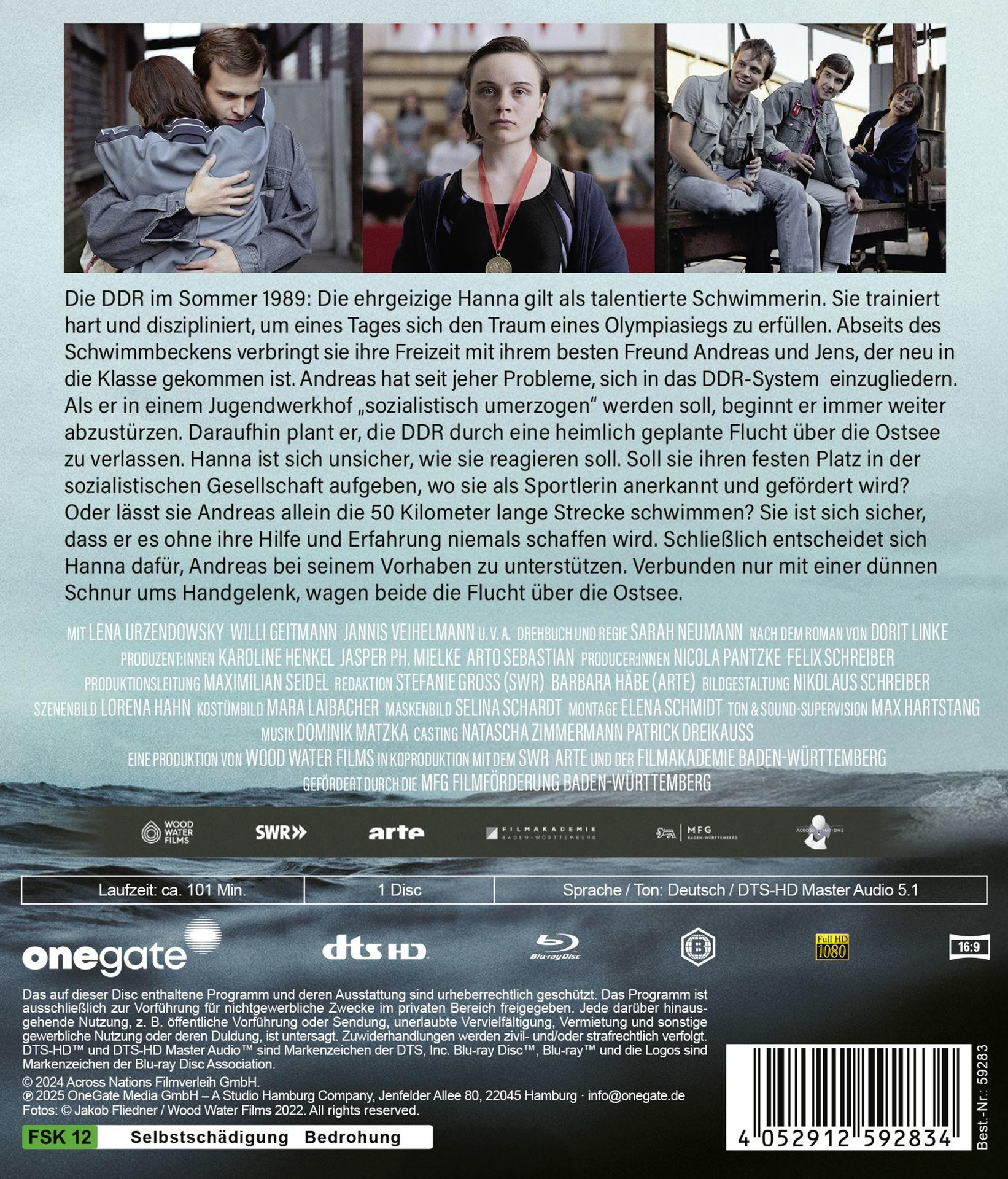 Kinoposter mit Schauspielern, deutschem Text und Logos von Filmfirmen und Vertrieb. Blu-ray Disc-Informationen sind vorhanden.