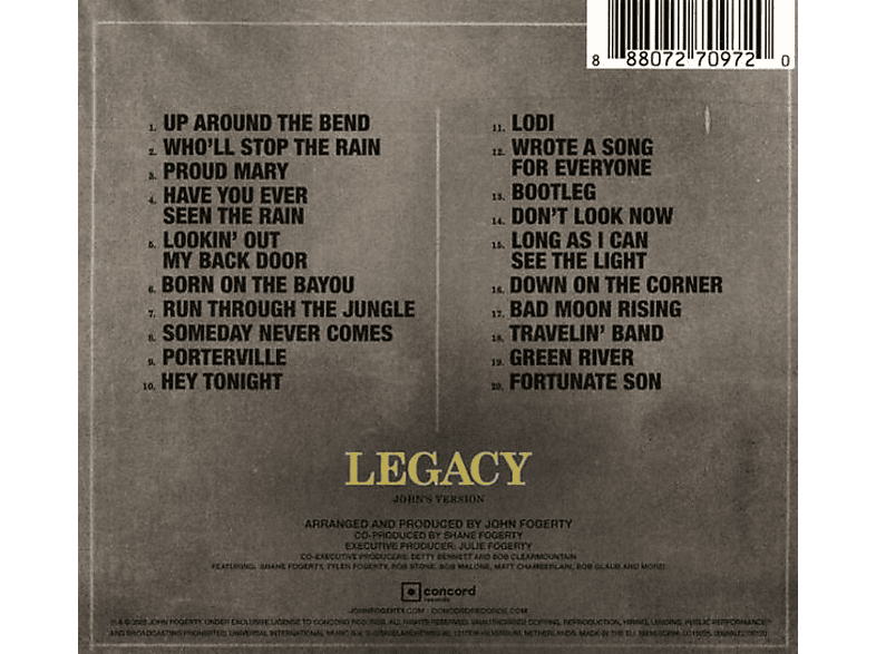 Thumbnail - John Fogerty - Legacy: the CCR years (John's Ver.) (CD)