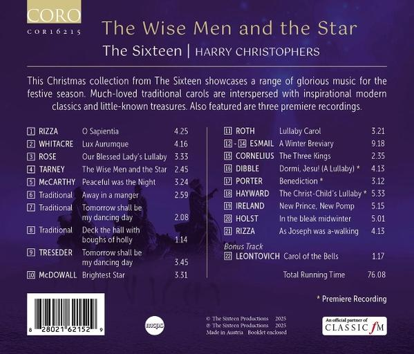 Albumcover: The Wise Men and the Star. Enthält Songtitel, Interpreten und eine Szene mit Menschen und Kamelen.