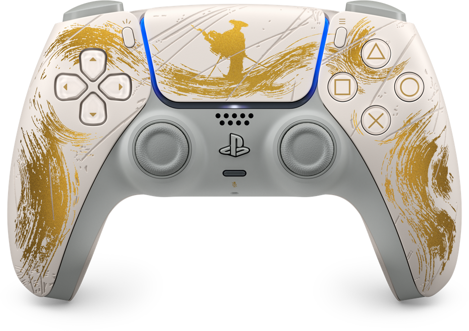 MediaMarkt Sony Dualsense® Draadloze Controller – Ghost Of Yōtei™ Gold Limited Edition Controller Playstation 5 Wit aanbieding