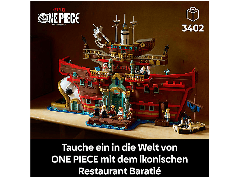Thumbnail - LEGO ONE PIECE 75640 Baratié, das Schwimmende Restaurant Bausatz, Mehrfarbig