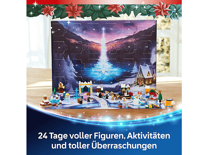 LEGO Disney Princess 43273 Adventskalender 2025 Bausatz, Mehrfarbig