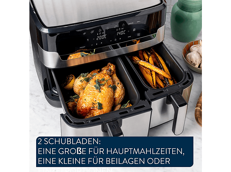 Thumbnail - TEFAL Jamie Oliver by Tefal EY90JD Dual Easy Fry & Grill Heißluftfritteuse