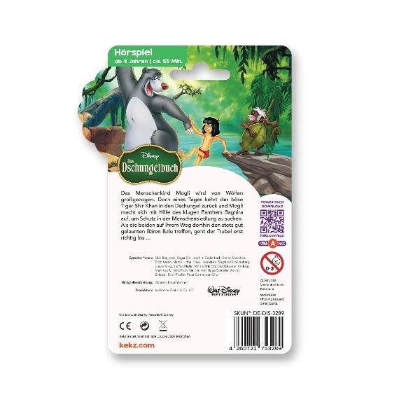 Das Dschungelbuch Produkt. Mit Balu, Mogli, Baghira und Shir Khan. Text auf Deutsch. Disney-Logo ist sichtbar.