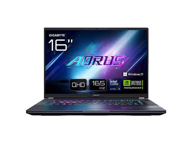GIGABYTE AORUS Elite 16 - 16 Zoll - Intel® Core™ Ultra 9 275HX - 32 GB - 1 TB - NVIDIA GeForce RTX™ 5070 - Windows 11 Pro