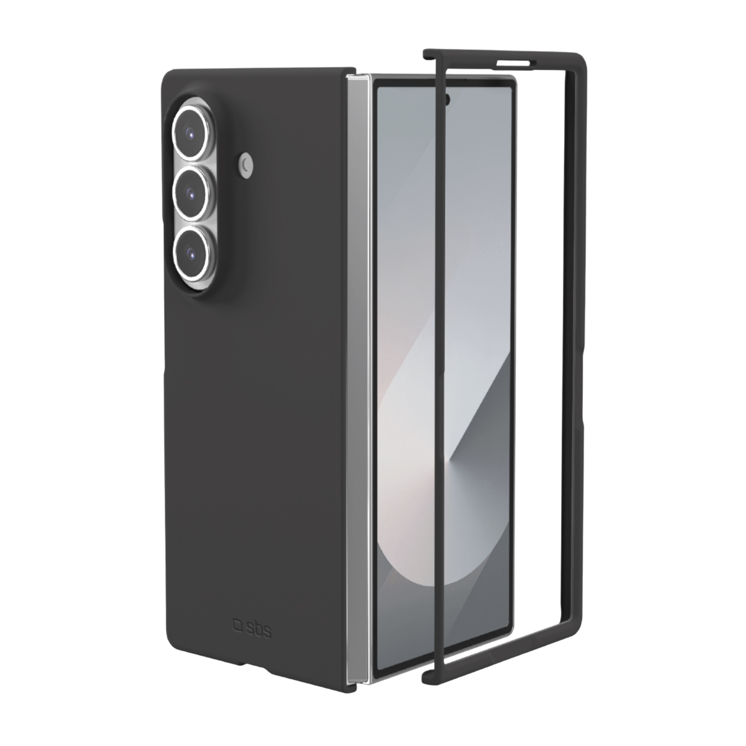 Sbs Silicon Case Telefoonhoesje Voor Samsung Galaxy Z Fold 7 Zwart