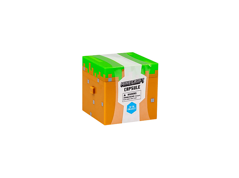 PMI Minecraft Surprise Cube Capsule, Blind Pack, 7 cm Figur + Ei (Einzelartikel); Sammelfigur
