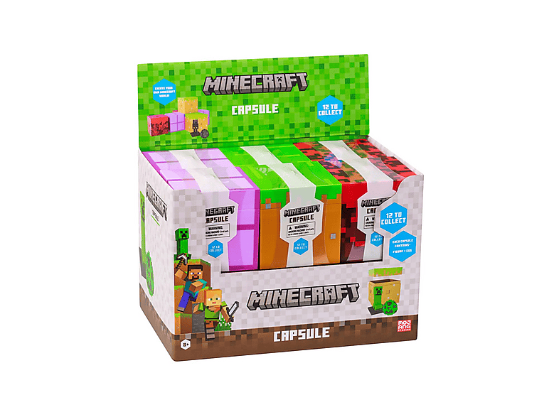 PMI Minecraft Surprise Cube Capsule, Blind Pack, 7 cm Figur + Ei (Einzelartikel); Sammelfigur — Foto 2 von 5