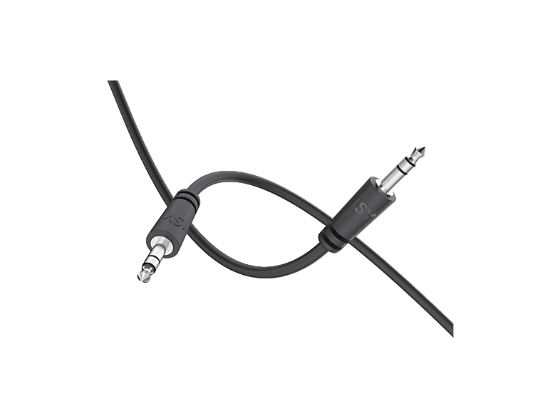Cable audio - ISY IAU-1016, Jack 3.5 mm, 5 m, Negro