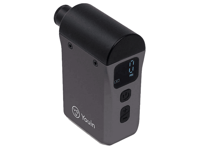 Compresor de aire eléctrico - Youin MA1023 Ultracompacto, Corriente alterna y batería 7,4 V, Negro