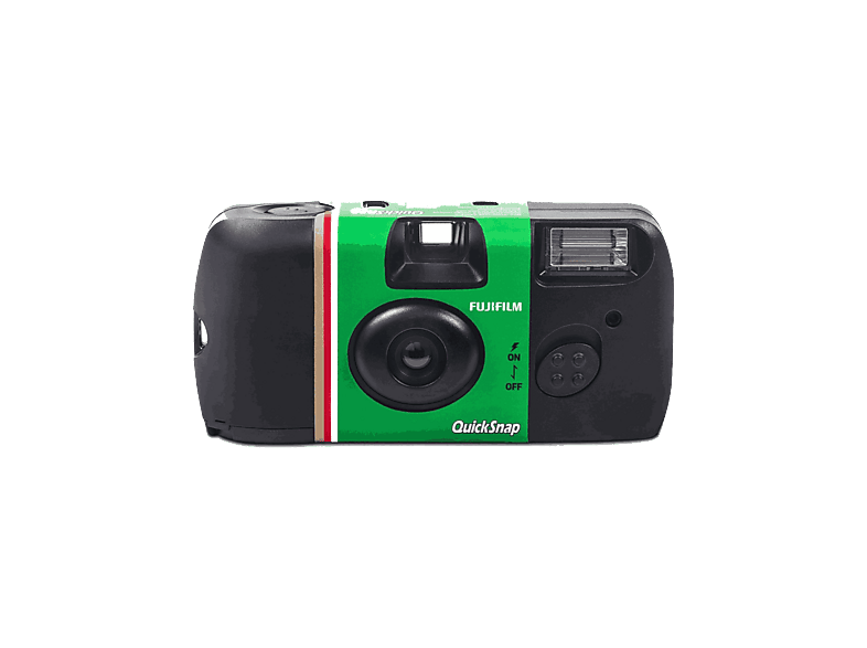 Cámara desechable - Fujifilm Quick Snap Flash, 27 fotografías, Con Verde