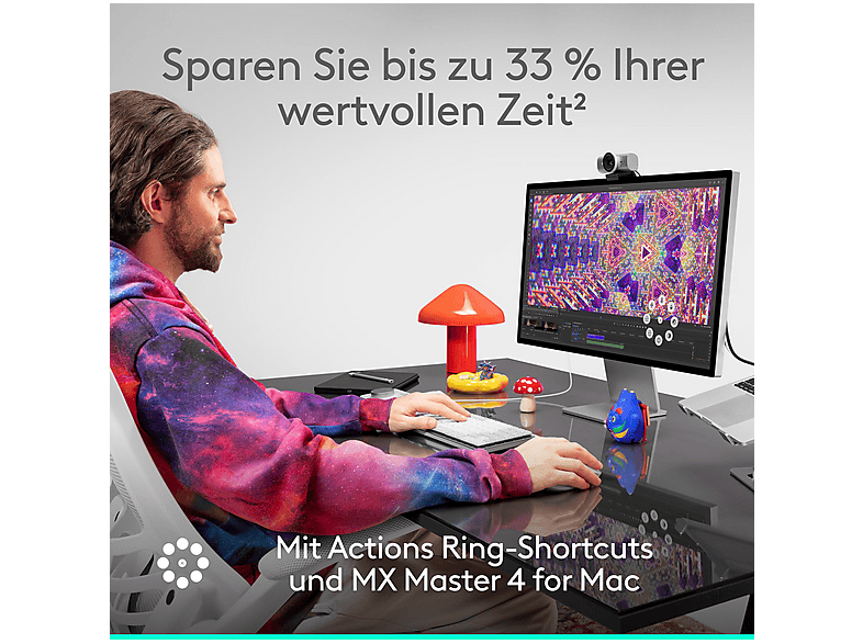 Thumbnail - LOGITECH MX Master 4 for Mac Maus, Space Black