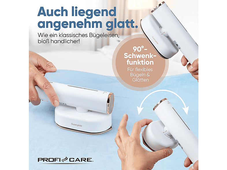Profi Care PC-DG 3124 Dampfglätter (1300 Watt, 80 ml Wassertank, Rose) — Foto 2 von 5