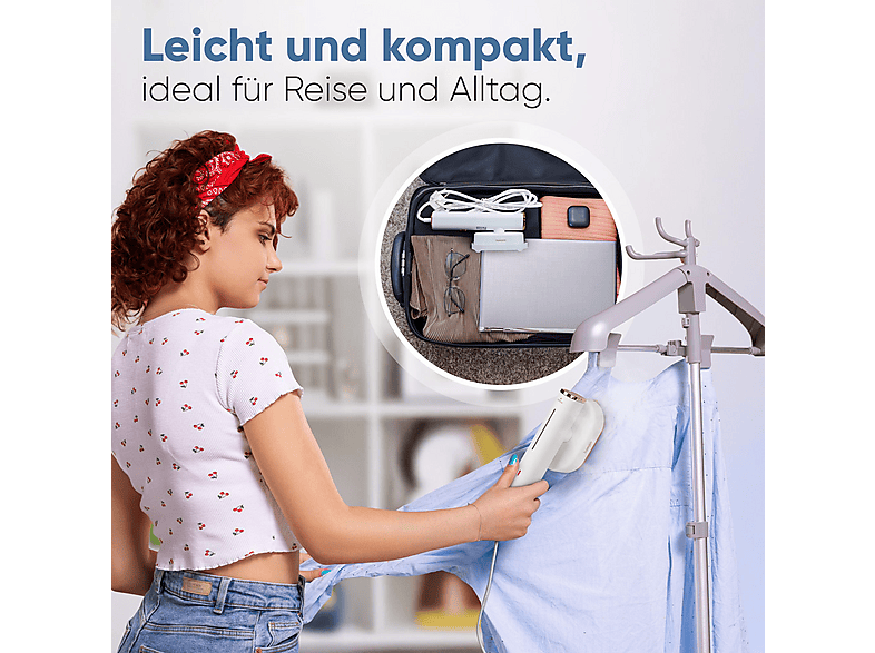 Profi Care PC-DG 3124 Dampfglätter (1300 Watt, 80 ml Wassertank, Rose) — Foto 5 von 5