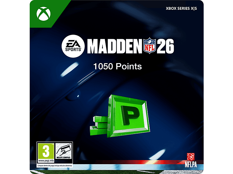Xbox Series X S Madden NFL 26: 1050 MUT Points (Código de descarga) (*Juego base se vende por separado)