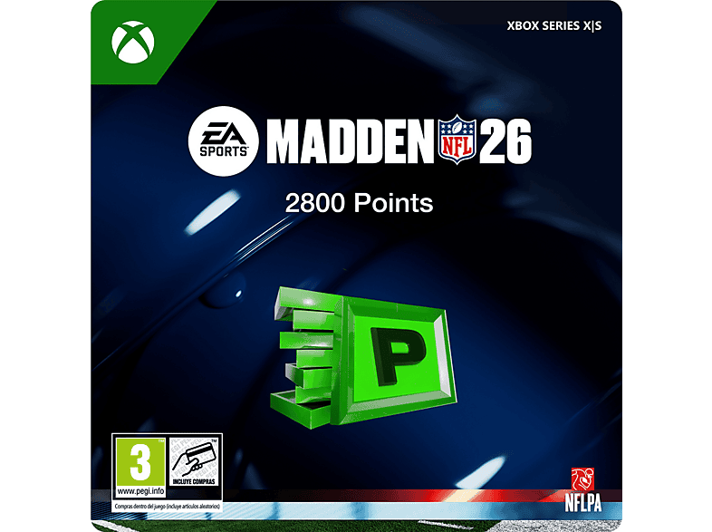 Xbox Series X S Madden NFL 26: 2800 MUT Points (Código de descarga) (*Juego base se vende por separado)