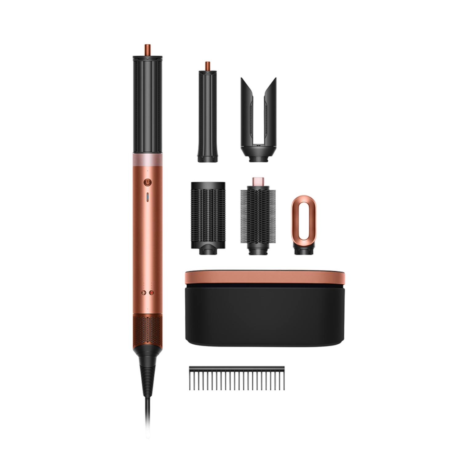 Dyson Airwrap Co-anda 2x Straight + Wavy - Amber Silk Multistyler Roze