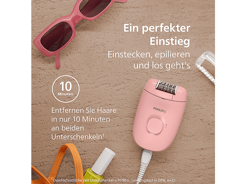 Thumbnail - PHILIPS BRE227/00 Series 2000 Epilierer, Rosa