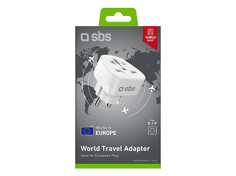 SBS 15774 Universal-Schuko-Reiseadapter — Foto 2 von 2
