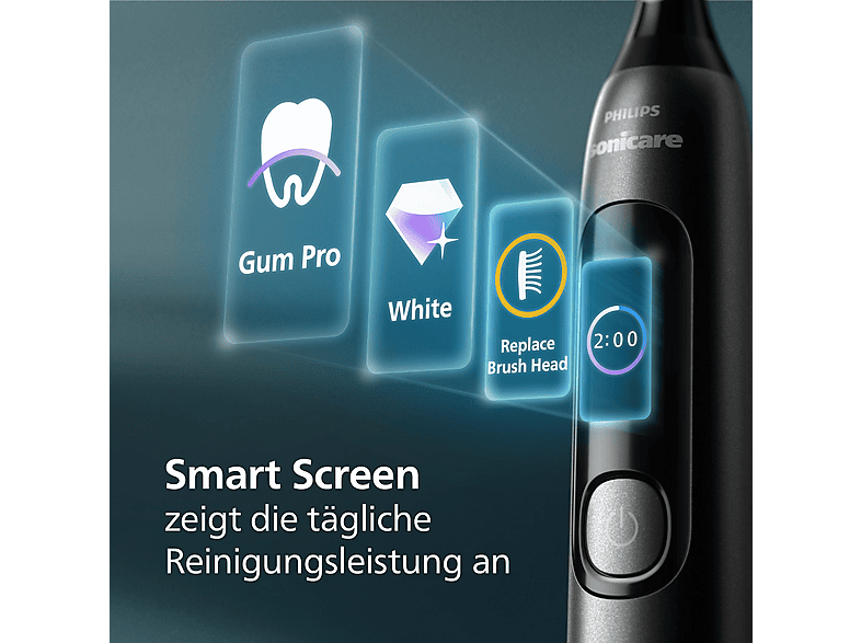 Thumbnail - PHILIPS Sonicare HX3792/11 Advanced Clean Elektrische Zahnbürste Schwarz, Reinigungstechnologie: Schalltechnologie