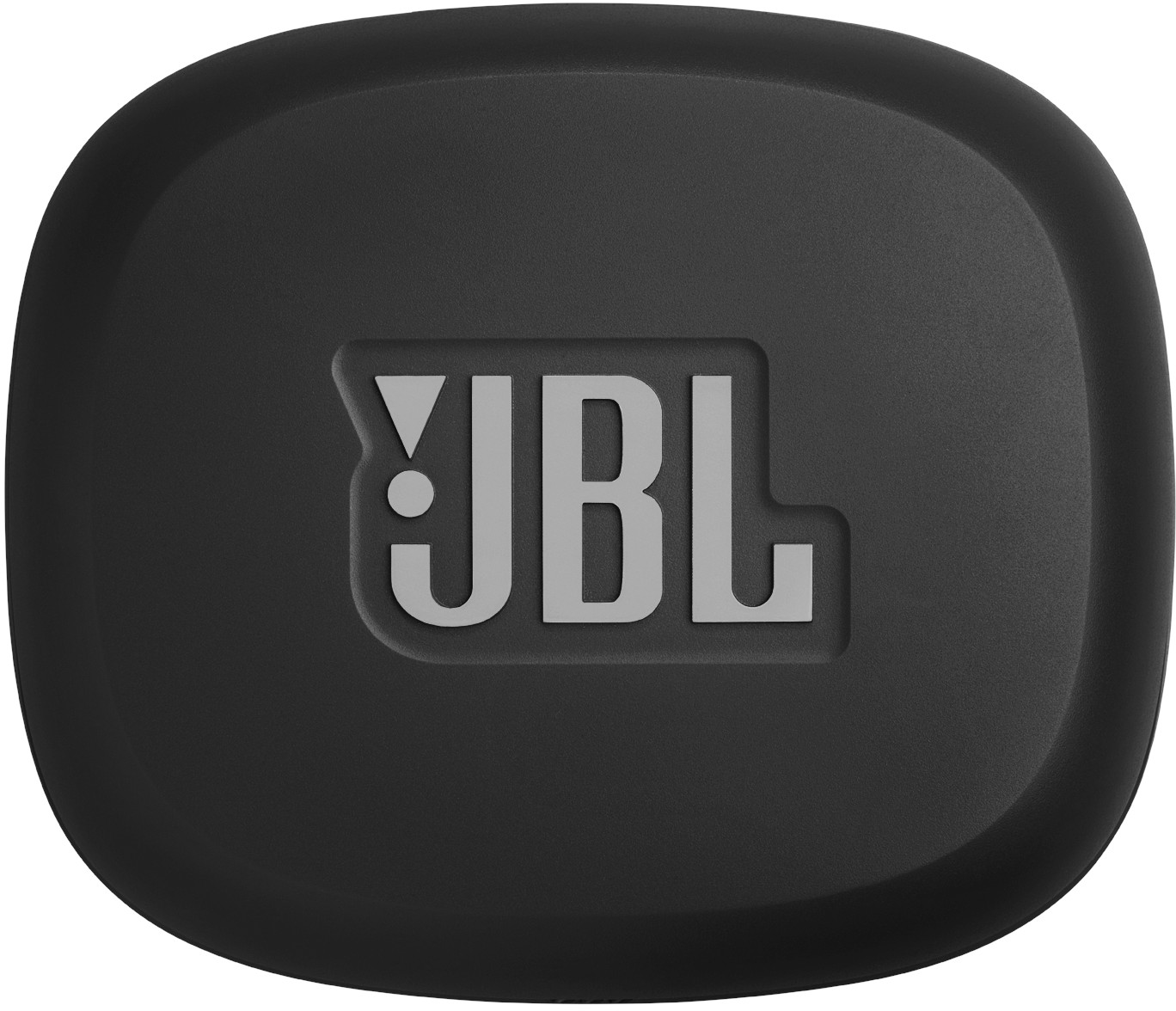 Ein schwarzes, abgerundetes Quadrat mit dem JBL-Logo in Grau. Das Logo enthält die Buchstaben J, B und L, mit einem Dreieck und einem Punkt.