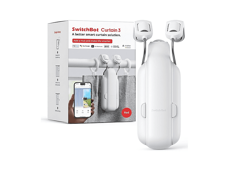 Apri tende intelligente SwitchBot Curtain Rod 3