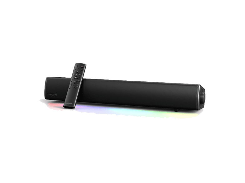 Barra de sonido - Creative Sound Blaster GS5, Iluminación RGB Personalizable, Bluetooth, 60W, Control Remoto, Acoustic Engine, Negro