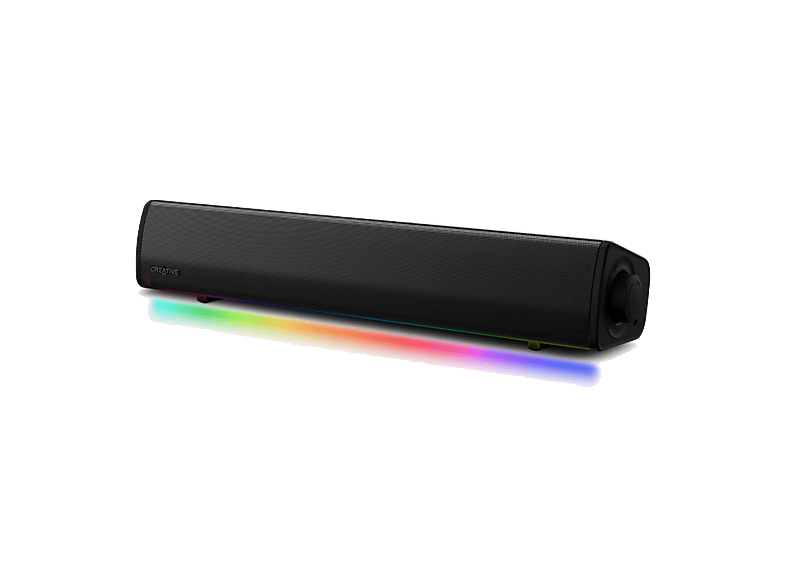 Barra de sonido - Creative Sound Blaster GS3, Iluminación RGB Personalizable, Bluetooth, 24W, Negro