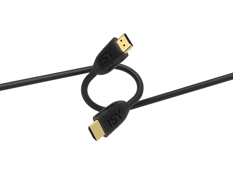 Cable HDMI - ISY IHD-9047, High Speed con Ethernet, 1.5m, Premium 18 Gbps, Max. resol 1080p (1920 x 1080), Negro