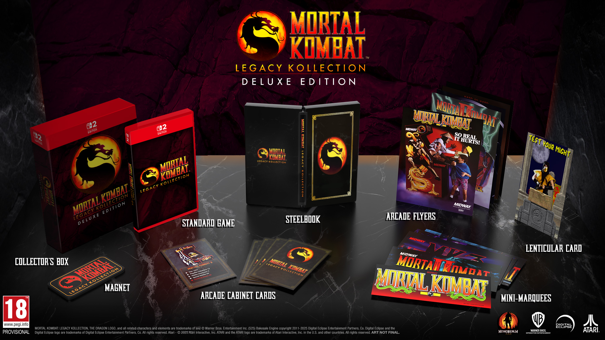 Mortal Kombat Legacy Kollection Deluxe Edition. Zawiera Collector's Box, Steelbook, Arcade Flyers i więcej.