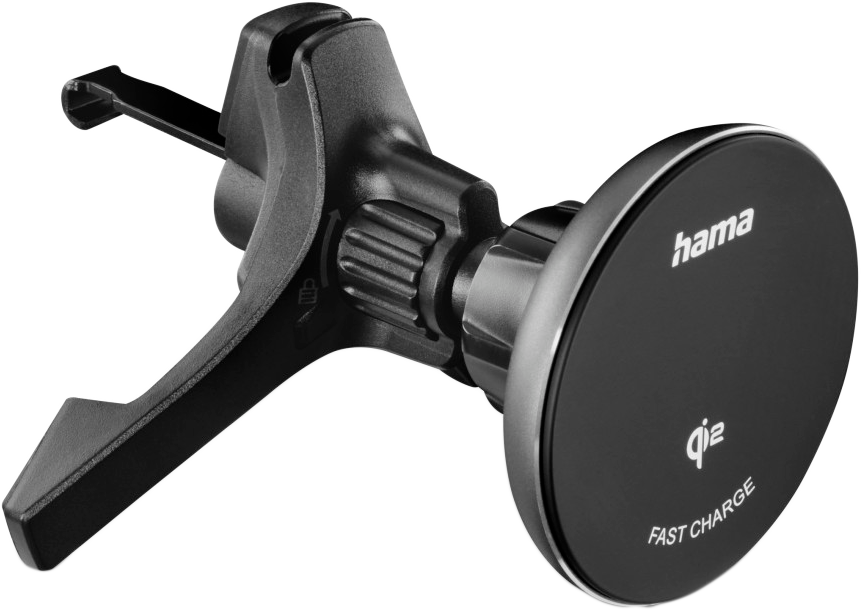 HAMA QI2 Magnetic Vezeték nélküli autós töltő, 15W, fekete (201736)