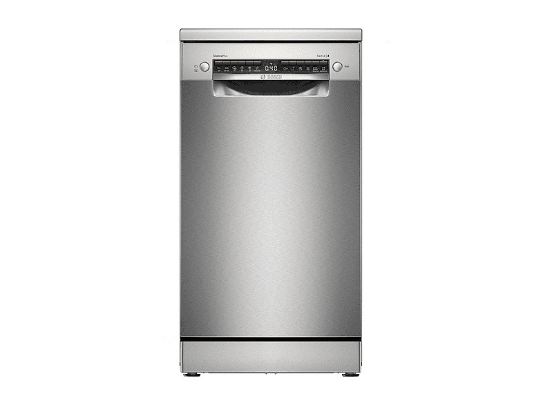LAVASTOVIGLIE Libera installazione (FS) BOSCH SPS4EMI17E, Programmi 6, Dimensioni: L 45 cm, A 84,5 P 60 Rumorosità 44 dB(A), Consumo di acqua 8,7 l, Acciaio spazzolato anti-impronta, Classe B