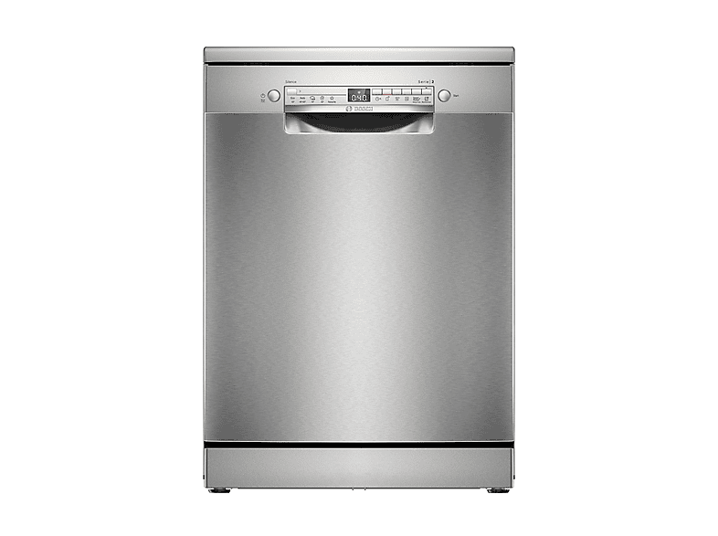 LAVASTOVIGLIE Libera installazione (FS) BOSCH SMS2HTI06E, Programmi 5, Dimensioni: L 60 cm, A 84,5 P Rumorosità 46 dB(A), Consumo di acqua 9 l, Acciaio spazzolato anti-impronta, Classe C