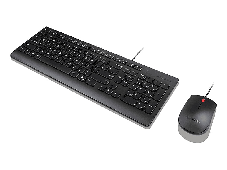 Thumbnail - LENOVO - B2B 4X31R64414 ESSENTIAL WIRED COMBO KEYBOARD AND MOUS, Schwarz
