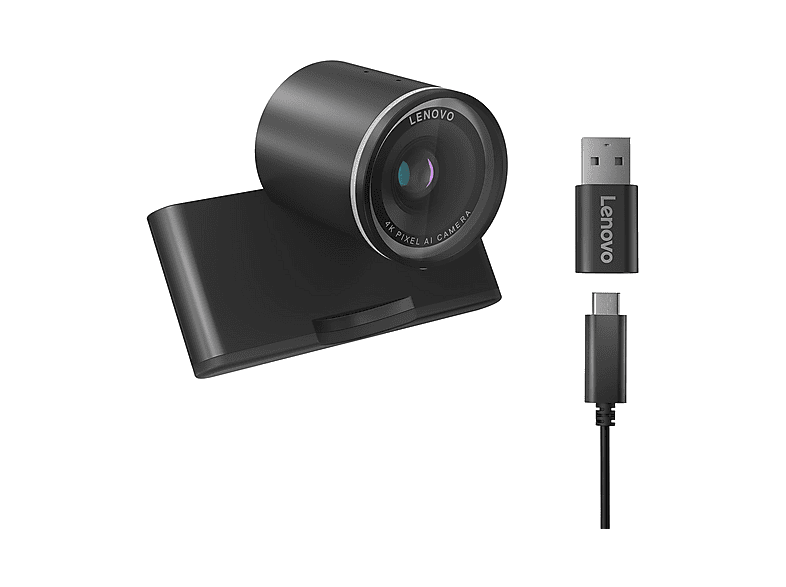 LENOVO - B2B 4XC1Q25246 PRO WEBCAM 4K/MICRO/USB-C/A, Schwarz