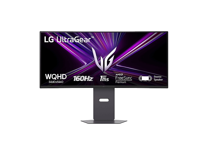 LG UltraGear 34G600A Monitor Gaming, 34 '', WQHD, 3440 x 1440 Pixel, tempo di risposta 1 ms, refresh rate 160 Hz