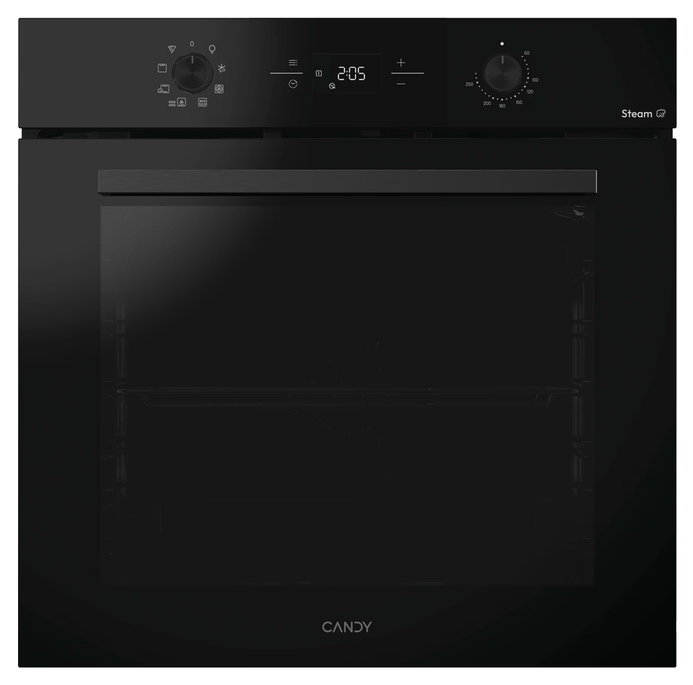 CANDY CA6 NP3T3EHTB Beépíthető sütő, fekete, hidrolitikus, A+, 78l