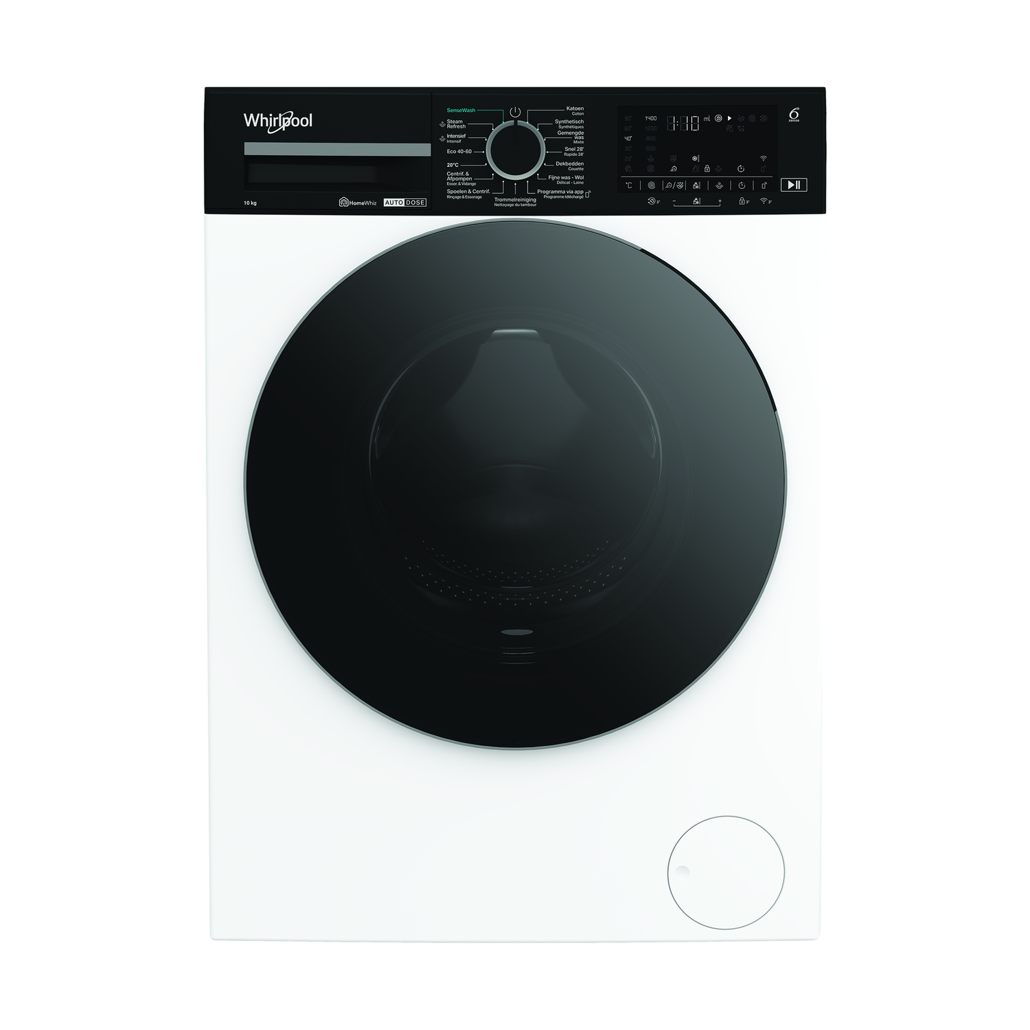 WHIRLPOOL WPM 07W ADS BE -75 dB - Wasmachine (10 kg, 1400 rpm, A) afbeelding