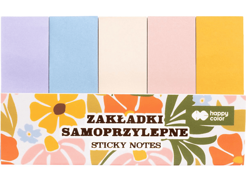 Zakładki samoprzylepne HAPPY COLOR Bloom-Boho Wielokolorowy