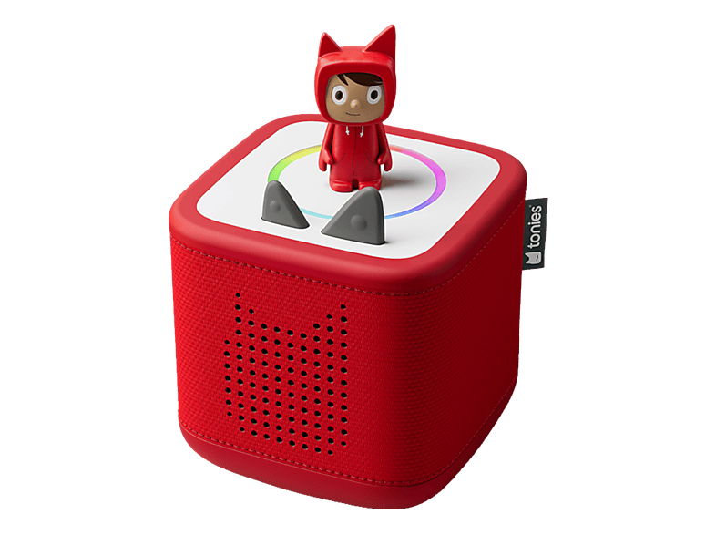 TONIES Toniebox 2 Starter Set Lautsprecher + Kreativ-Tonie, Rot
