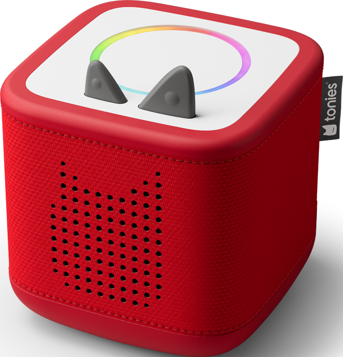 TONIES Toniebox 2 Starter Set Lautsprecher + Kreativ-Tonie, Rot