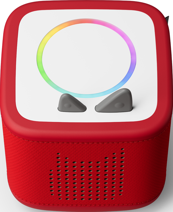 TONIES Toniebox 2 Starter Set Lautsprecher + Kreativ-Tonie, Rot