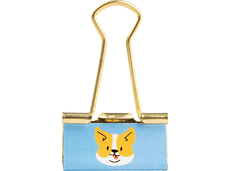 Klipsy metalowe HAPPY COLOR Koty i Psy 6 szt. Wielokolorowy